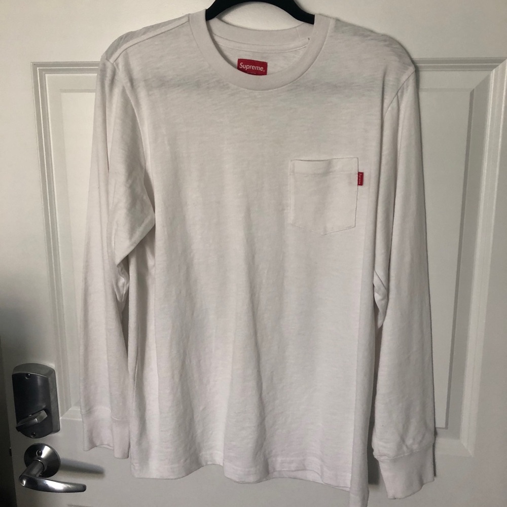 Supreme logo long sleeve shirt UNISEX